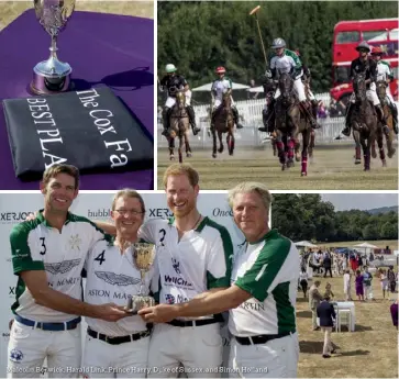  ??  ?? Malcolm Borwick, Harald Link, Prince Harry, Duke of Sussex, and Simon Holland