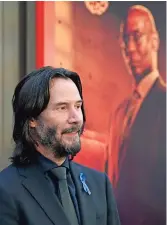  ?? ?? DURANTE el estreno de la cinta en Los Angeles, el protagonis­ta Keanu Reeves y el resto del elenco los actores recordaron a su compañero