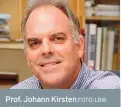  ?? ARGIEF FOTO: LBW ?? Prof. Johann Kirsten