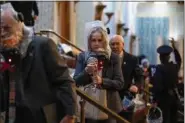  ?? IMAGE FROM SCREENSHOT ?? This photo by Roll Call shows U.S. Rep. Madeleine Dean, D-4th Dist., being evacuated from the House floor with other members of Congress during Wednesday’s violence in the capitol.