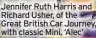  ?? ?? Jennifer Ruth Harris and Richard Usher, of the Great British Car Journey, with classic Mini, ‘Alec’