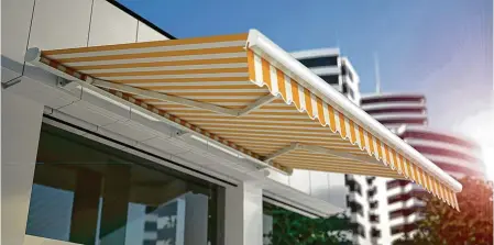  ?? CONTRIBUTE­D ?? Homeowners can choose from various types of awning materials, including fabric, metal, glass and others. Working with a reputable awning company is the best way for homeowners to peruse possible products and find awnings that will suit their needs.