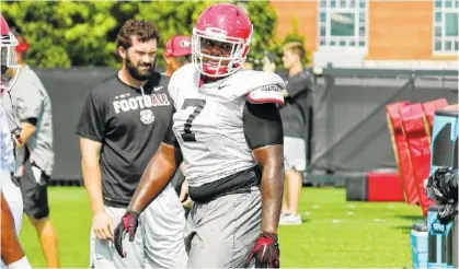  ?? PHOTO COURTESY OF 247SPORTS.COM ?? Georgia defensive lineman Jay Hayes played in his first game for the Bulldogs last Saturday as a graduate transfer from Notre Dame.