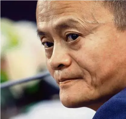  ?? ANDREY RUDAKOV/BLOOMBERG ?? Jack Ma: a fortuna caiu de US$ 62 bilhões para US$ 49 bilhões e ele deixou de ser a pessoa mais rica da China