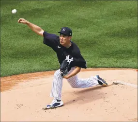  ?? Adam Hunger / Associated Press ?? Yankees pitcher Masahiro Tanaka threw batting practice on Tuesday, and is in line to make his season debut on July 31.