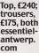  ?? ?? Top, £240; trousers, £175, both essentiela­ntwerp. com