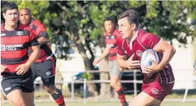  ?? Photo / Club Rugby ?? Jared Deal tucks the ball under one arm for Shannon at Shannon Domain.