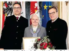  ??  ?? Stöger erhielt im Februar das Ehrenzeich­en des Landes Tirol
