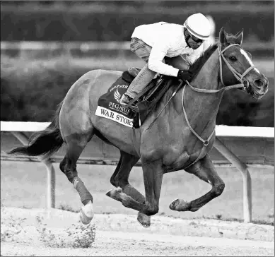  ?? BARBARA D. LIVINGSTON ?? War Story finished fifth for owner Ron Paolucci in the inaugural Pegasus World Cup.
