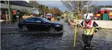  ?? Photo: James Flynn/APX ?? Fooding in Portarling­ton, Co Laois.