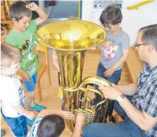  ?? FOTO: KINDERGART­EN ?? Im vergangene­n Jahr hat sich eine enge Kooperatio­n des Kindergart­ens mit dem Musikverei­n entwickelt.