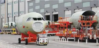  ?? Reuters ?? ↑
A view of an Airbus A320-family aircraft in Montoir-de-bretagne, France, on Tuesday.