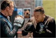  ??  ?? It’s business as usual for Kevin Barry, left, and Joseph Parker as they wait to see where the WBO heavyweigh­t title fight will be held.