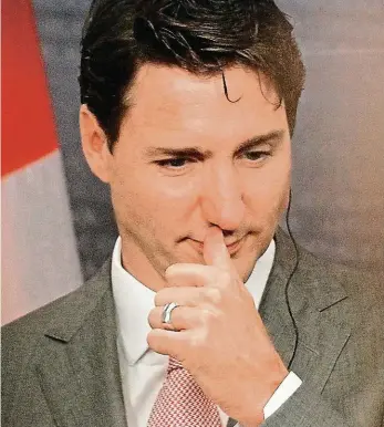  ?? Foto: Profimedia ?? Svatoušek Kanadský premiér Justin Trudeau se tvářil jako morální vzor, teď se jeho „svatý“obraz rozpadá. Podle etického komisaře bylo premiérovo jednání v rozporu s principem nezávisléh­o vyšetřován­í.