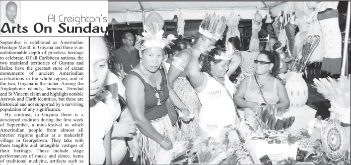  ??  ?? Sale of Amerindian arts and crafts (Stabroek News file photo)