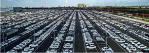  ?? — AFP ?? The China Associatio­n of Automobile Manufactur­ers (CAAM) said overall vehicle sales for JanuaryOct­ober totalled 22.87 million, down 0.1 per cent from the same period a year earlier.