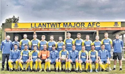  ??  ?? Llantwit Major FC were Nathaniel Cars Welsh League Division Three champions