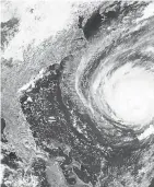  ?? NOAA VIA GETTY IMAGES ?? Hurricane Florence on Wednesday.