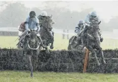  ??  ?? Jonjo O’neill and Collooney (right) lead at Fontwell on Saturday Pic: Getty