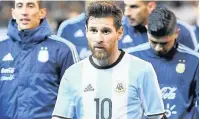  ??  ?? MILESTONE Argentina ace Messi is happy with his lot at 30