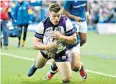  ??  ?? Early promise: Huw Jones scores the Scots’ second try before Samoa stormed back