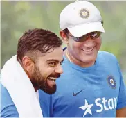  ??  ?? Anil Kumble and Virat Kohli.