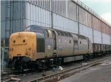  ?? ?? BELOW: 55021 has been extracted from the scrap line on August 22, 1982, in preparatio­n for work to get underway on its dismantlin­g. Within a month the locomotive would have been scrapped, although one cab survived. Richard Lillie