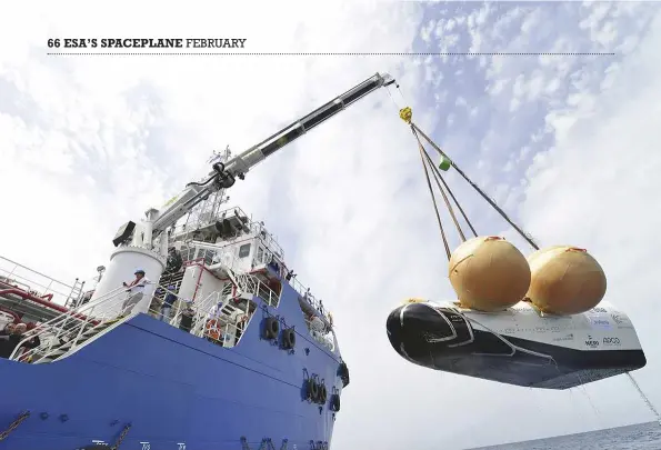  ??  ?? The ocean recovery plan has already been practised using a prototype