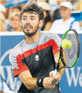  ?? ( AP) ?? Juan Ignacio Londero. Tras ser eliminado anoche en el Másters 1000 de Cincinnati, ahora se enfocará en el US Open, que empieza el lunes 25.