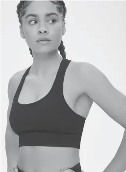  ??  ?? Hit the ground running with the Low Impact - Cutout Sports Bra from Forever 21