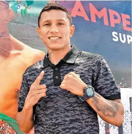  ??  ?? Miguel Berchelt, listo para enfrentar al argentino Jonathan Barros