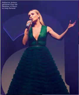  ??  ?? Katherine Jenkins performs Over the Rainbow, a tribute to Judy Garland