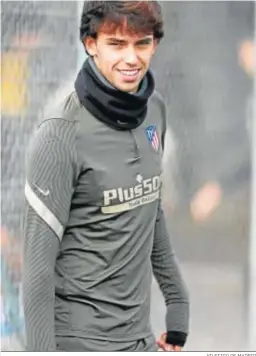  ?? ATLETICO DE MADRID ?? Joao Félix, en un entrenamie­nto del Atlético.