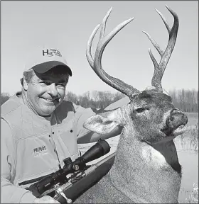  ?? Arkansas Democrat-Gazette/BRYAN HENDRICKS ?? Louisiana. this 5-year-old 7-point buck Jan. 4 at Cottonwood Lodge in East Carroll Parish,