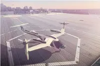  ?? UBER TECHNOLOGI­ES ?? Boeing bolstered its pilotless aircraft portfolio by buying Aurora Flight Sciences, which is developing a new flying taxi with Uber.