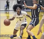  ?? Kathleen Helman / Ualbany athletics ?? Ualbany senior point guard Kyara Frames says the Danes aren’t overconfid­ent despite two wins against New Hampshire in 2021.