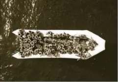  ?? AP ?? Refugees and migrants wait to be rescued by members of the Spanish NGO Proactiva Open Arms, north of the Libyan coast, May 6