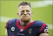  ?? MATT PATTERSON — THE ASSOCIATED PRESS FILE ?? Former Houston Texans defensive end J.J. Watt has agreed to a two-year contract with the Arizona Cardinals.