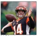  ?? (AP/Bryan Woolston) ?? Andy Dalton, who was released by the Cincinnati Bengals on Thursday, is set to join the Dallas Cowboys.
