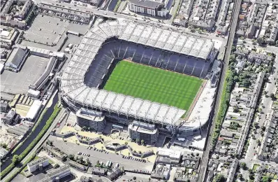  ?? PHOTO: GETTY IMAGES ?? Project: Croke Park has a capacity for more than 82,000 spectators.