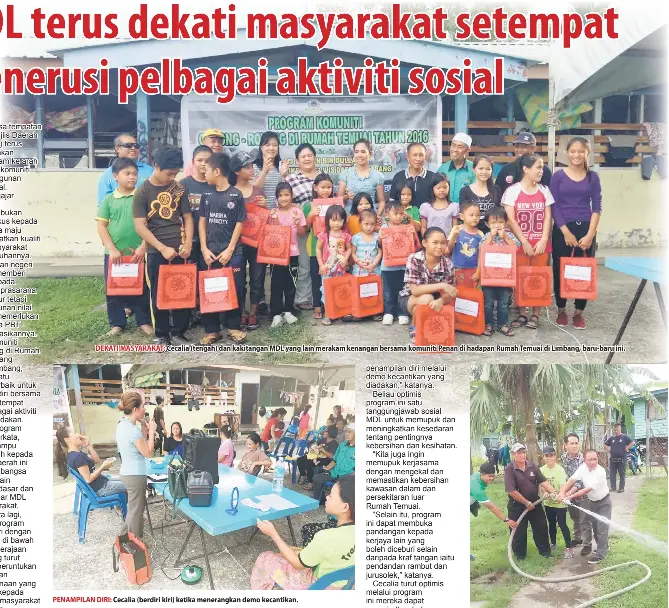 Mdl Terus Dekati Masyarakat Setempat Menerusi Pelbagai Aktiviti Sosial Pressreader