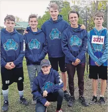  ?? SPECIAL TO THE WELLAND TRIBUNE ?? Port Colborne High School’s midget boys cross country team: from left, Connor Pelletier, Evan Olm, Dylan Coers, Matthew Richardson, Preston Fraser and Owen Lamarsh.