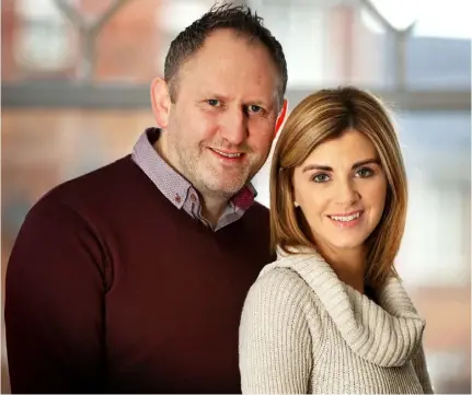  ??  ?? Donna Taggart and Colm McCaughey met while working at a hospital in Omagh. Photo: Gerry Mooney