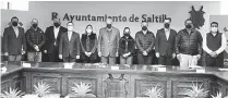  ?? ?? ■ El alcalde de Saltillo, José María Fraustro Siller, encabezó la instalació­n del Consejo Municipal de Seguridad Pública.