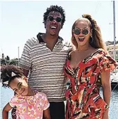  ?? INSTAGRAM BEYONCE ?? BERSAMA SI SULUNG: Beyonce, Jay Z, dan putri pertama, Blue Ivy. Waktu melahirkan si kembar, Beyonce harus menginap di NICU selama beberapa pekan.