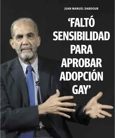  ??  ?? Opinión. El presidente del Consejo Mexicano de la Familia señaló que se podría buscar otra figura jurídica para suplir al matrimonio gay.