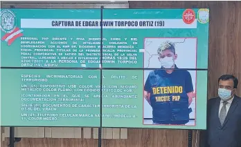  ?? ?? | Captura de terrorista Edgar Edwin Torpoco Ortiz (19). |