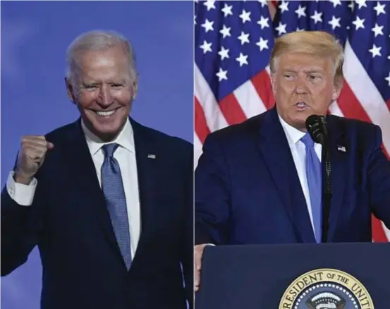  ?? MANDEL NGAN, ANGELA WEISS / ?? “As eleições americanas, confirmado o duelo Biden x Trump, produzirão importante­s reflexos no mapa da geopolític­a global”