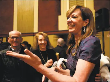  ?? Amy Osborne / Special to The Chronicle ?? Allison Janney, who plays Harding’s mother in “I, Tonya,” makes a lightheart­ed live appearance in Marin.