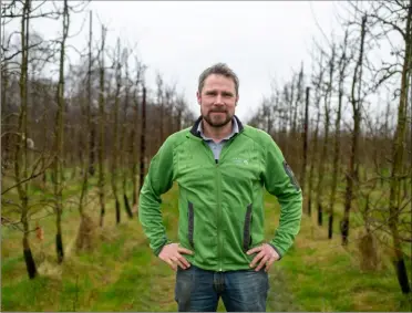  ?? Picture: SNWS ?? James Smith is a fifth-generation fruit grower at Loddington Farm